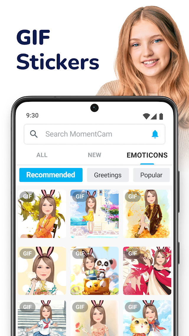 MomentCam Cartoons & Stickers Resimleri