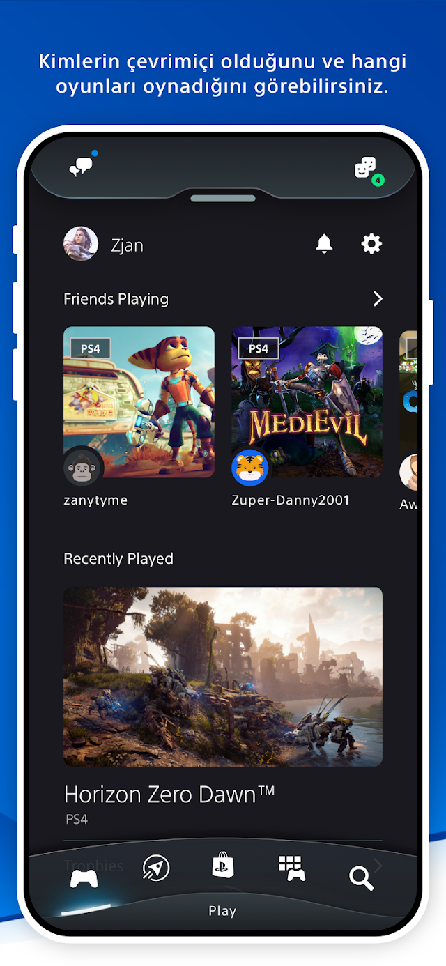 PlayStation App Resimleri