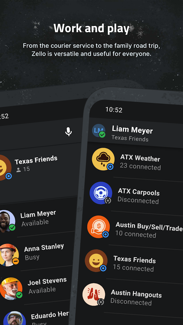Zello PTT Walkie Talkie Resimleri