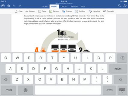 iPad için Microsoft Word Resimleri