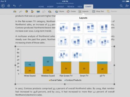 iPad iin Microsoft Word Resimleri