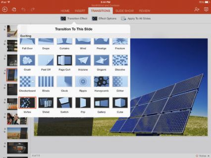 iPad iin Microsoft PowerPoint Resimleri