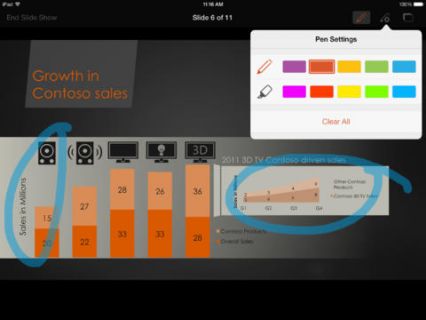 iPad iin Microsoft PowerPoint Resimleri