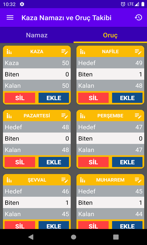Kaza Namazı ve Oruç Takibi Resimleri