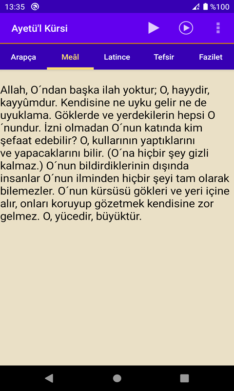 Ayetül Kürsi Resimleri