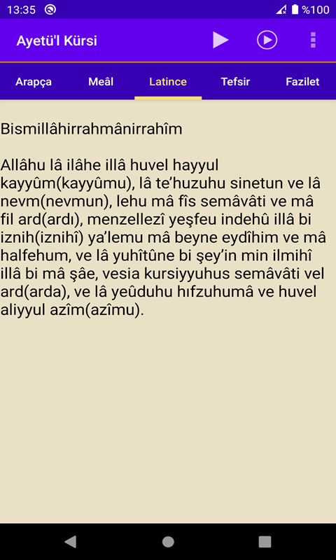 Ayetül Kürsi Resimleri