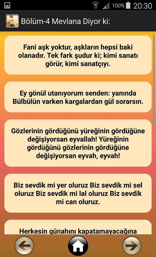 Mevlana'dan Veciz Sözler Resimleri