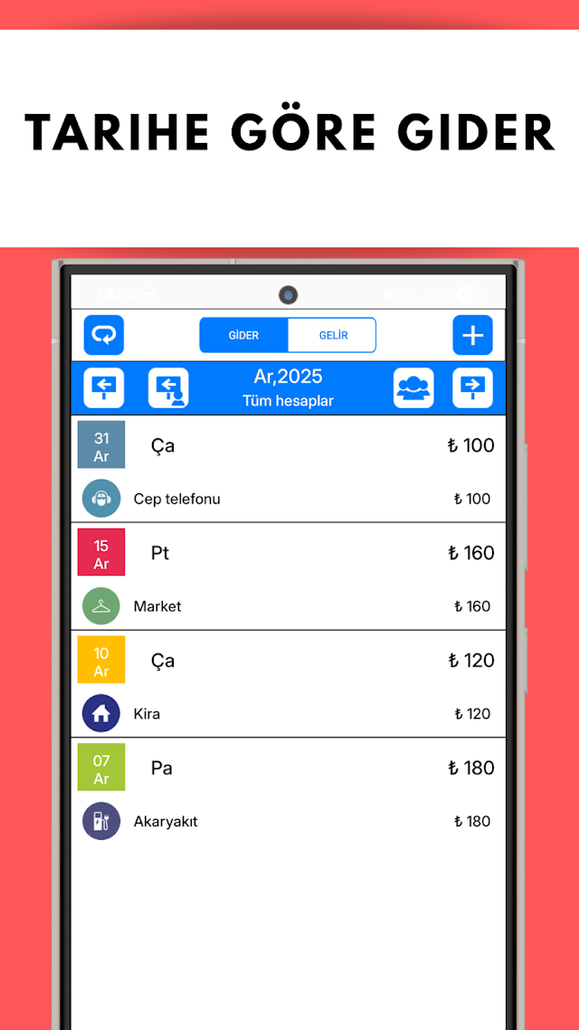 Money Log � Gider Takibi Resimleri