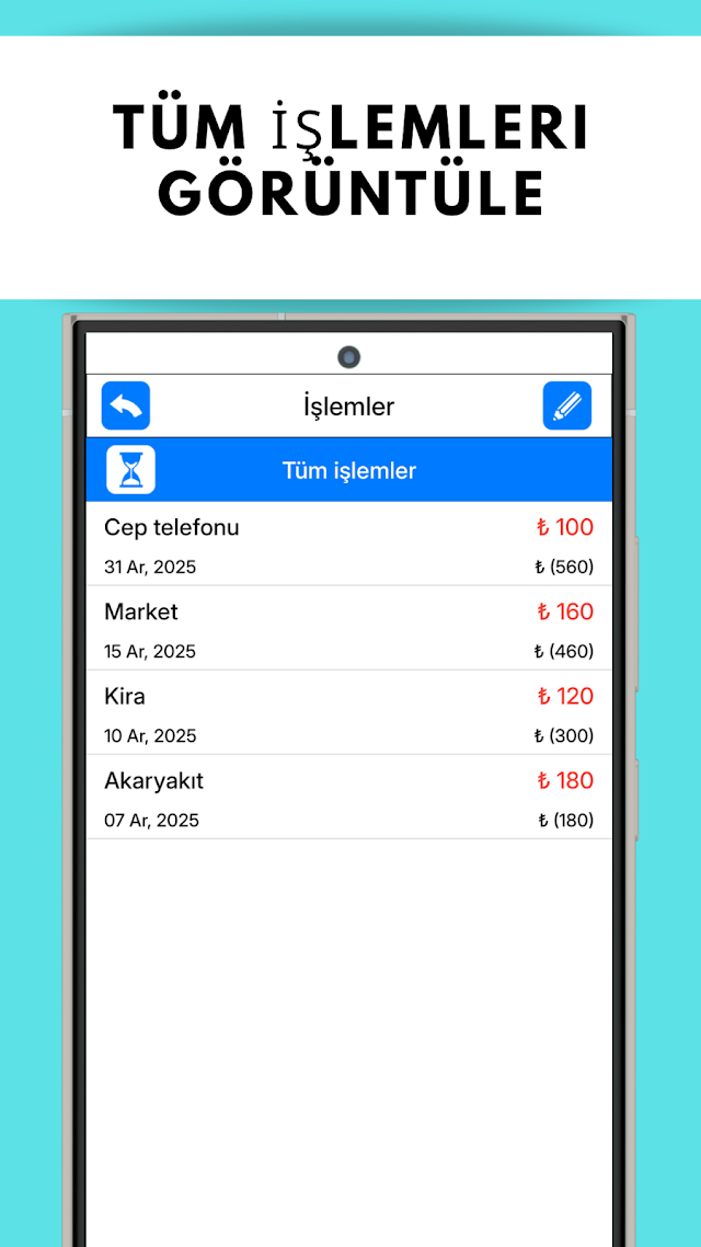 Money Log � Gider Takibi Resimleri