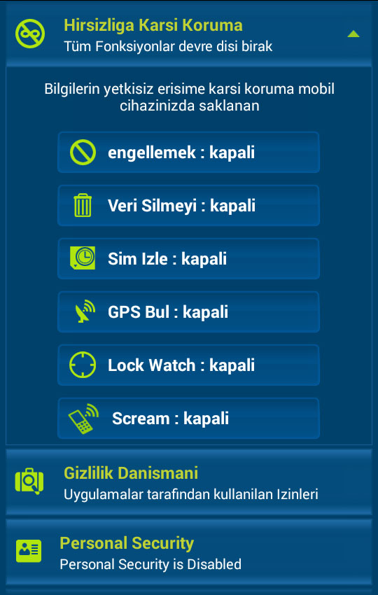 eScan Mobil G�venlik Resimleri