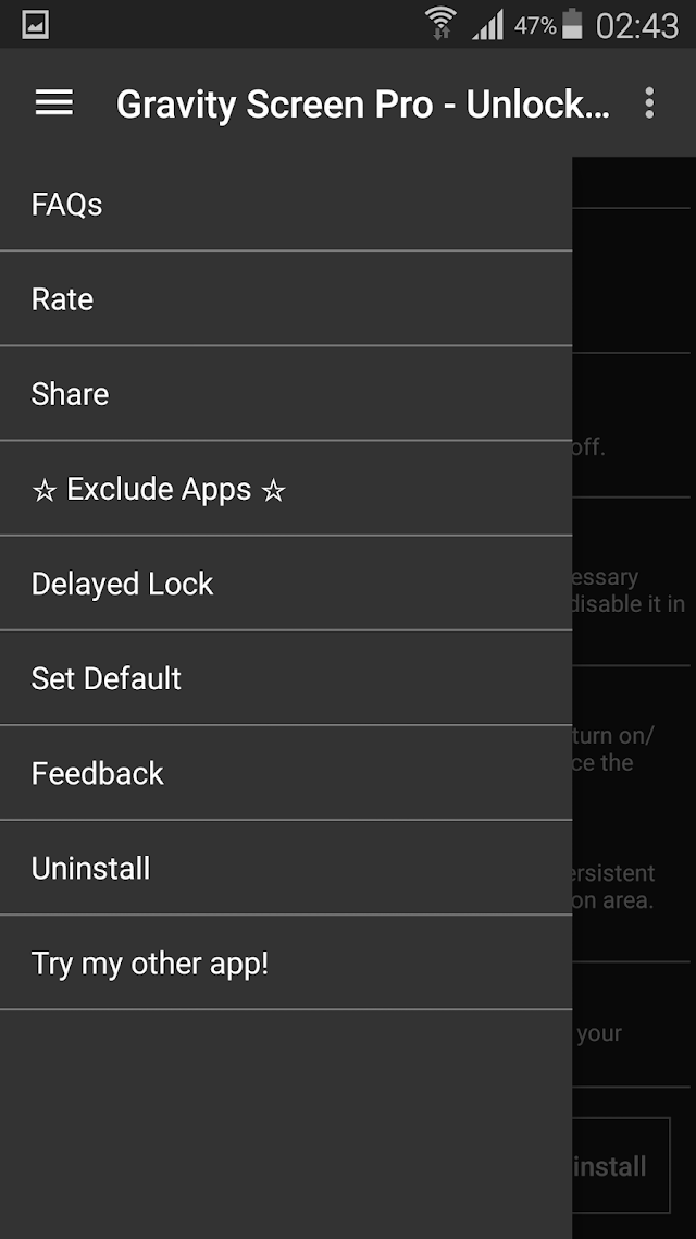 Gravity Screen - On/Off Resimleri