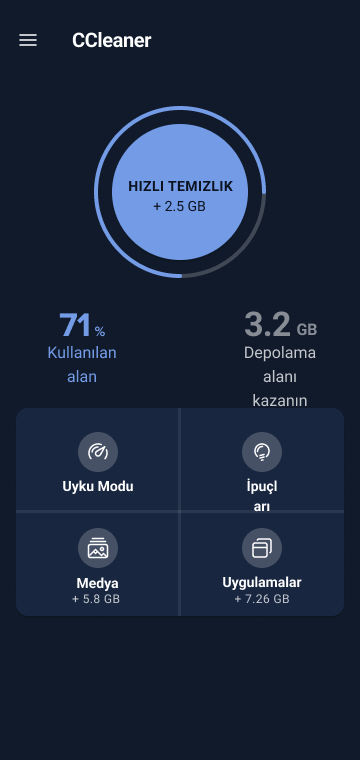 CCleaner-Telefon Temizleyici Resimleri