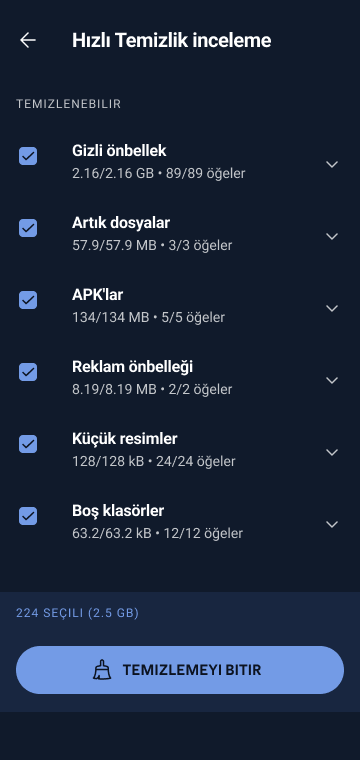 CCleaner-Telefon Temizleyici Resimleri