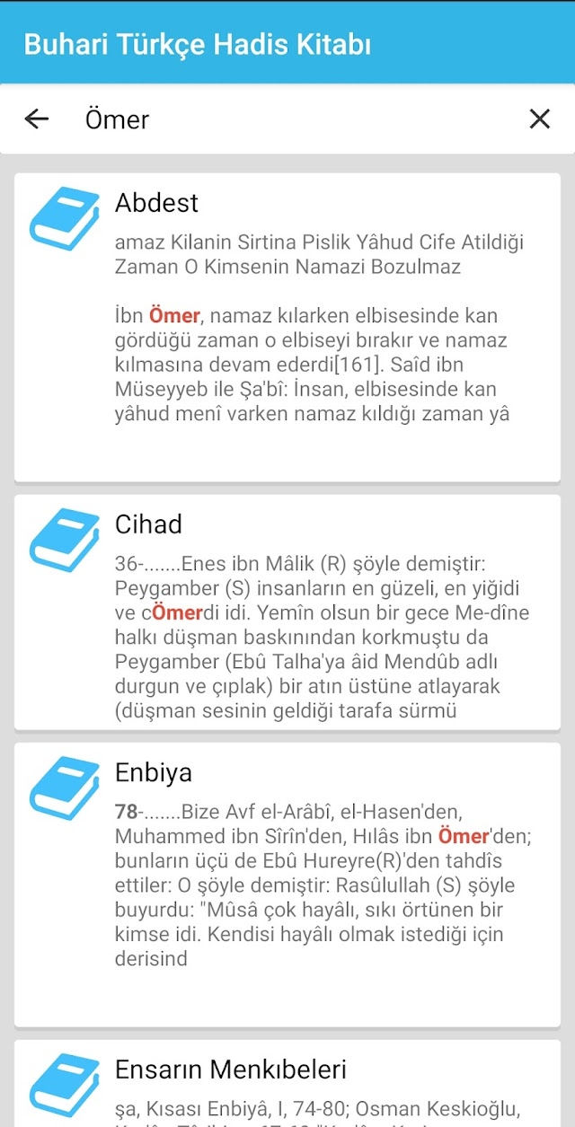 Buhari Türkçe Hadis Kitabı Resimleri