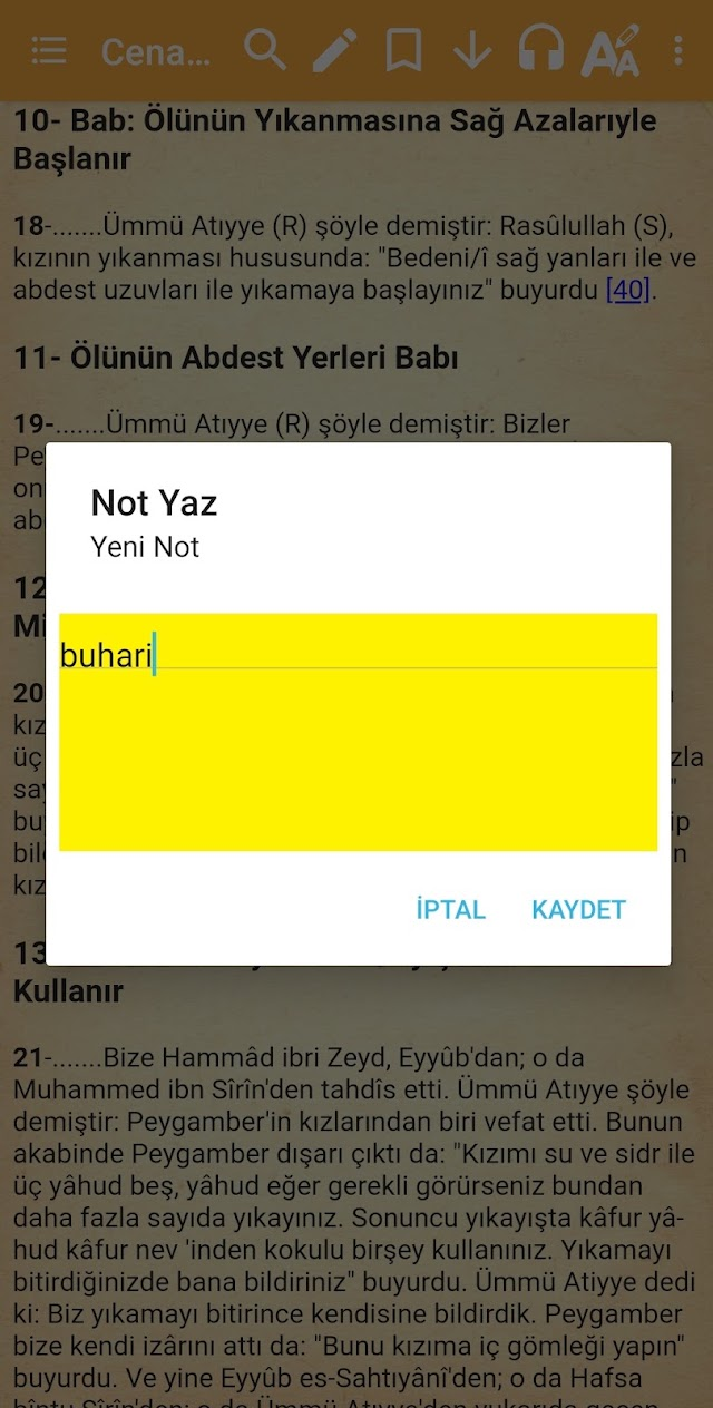 Buhari Türkçe Hadis Kitabı Resimleri