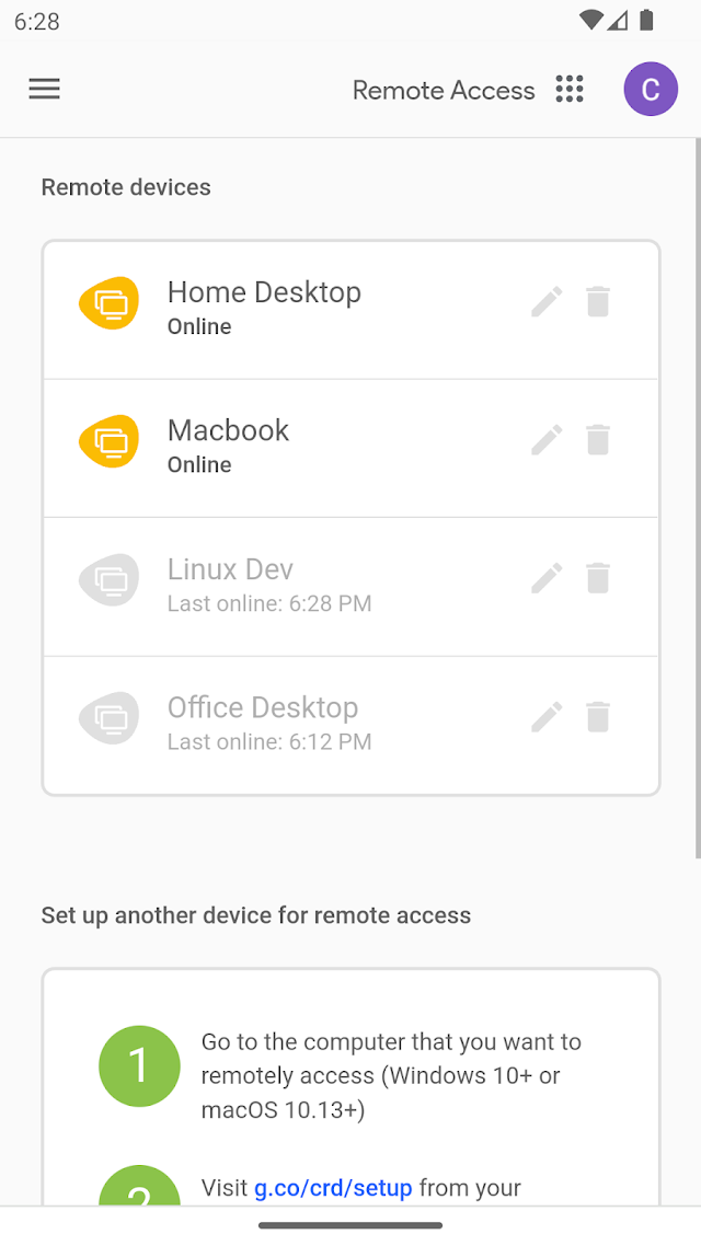 Chrome Uzaktan Masaüstü Resimleri