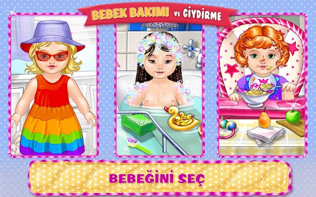 Bebek Bakımı ve Giydirme Oyunu Resimleri