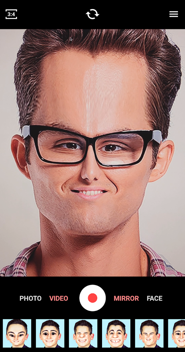 Face Warp: Funny Mirrors Resimleri