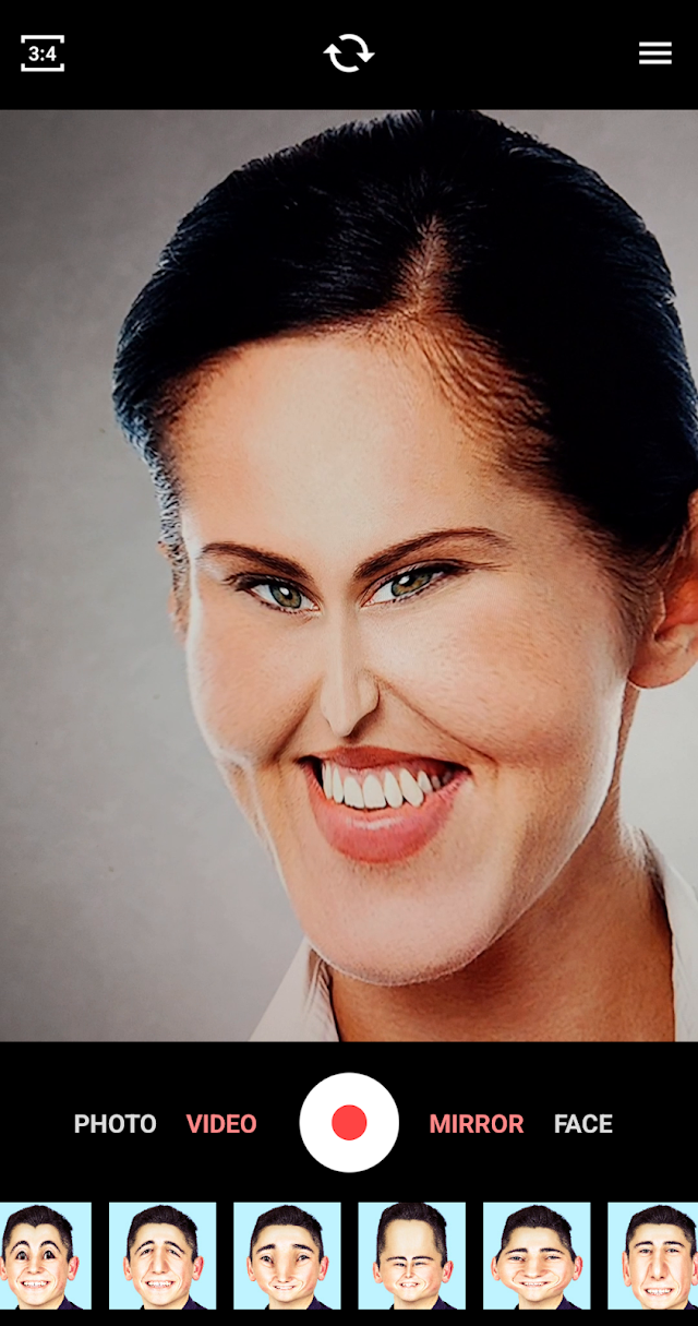 Face Warp: Funny Mirrors Resimleri