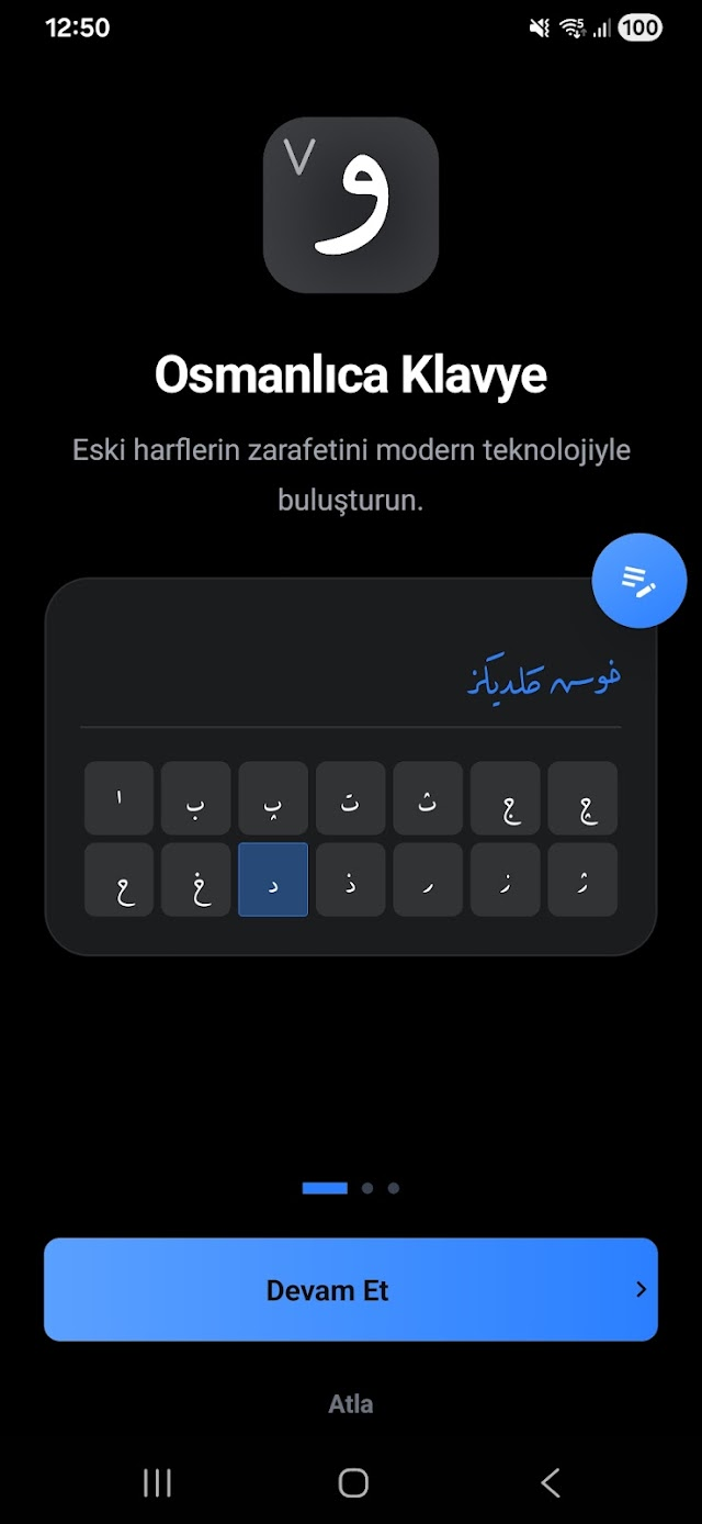 Osmanlıca Klavye Resimleri