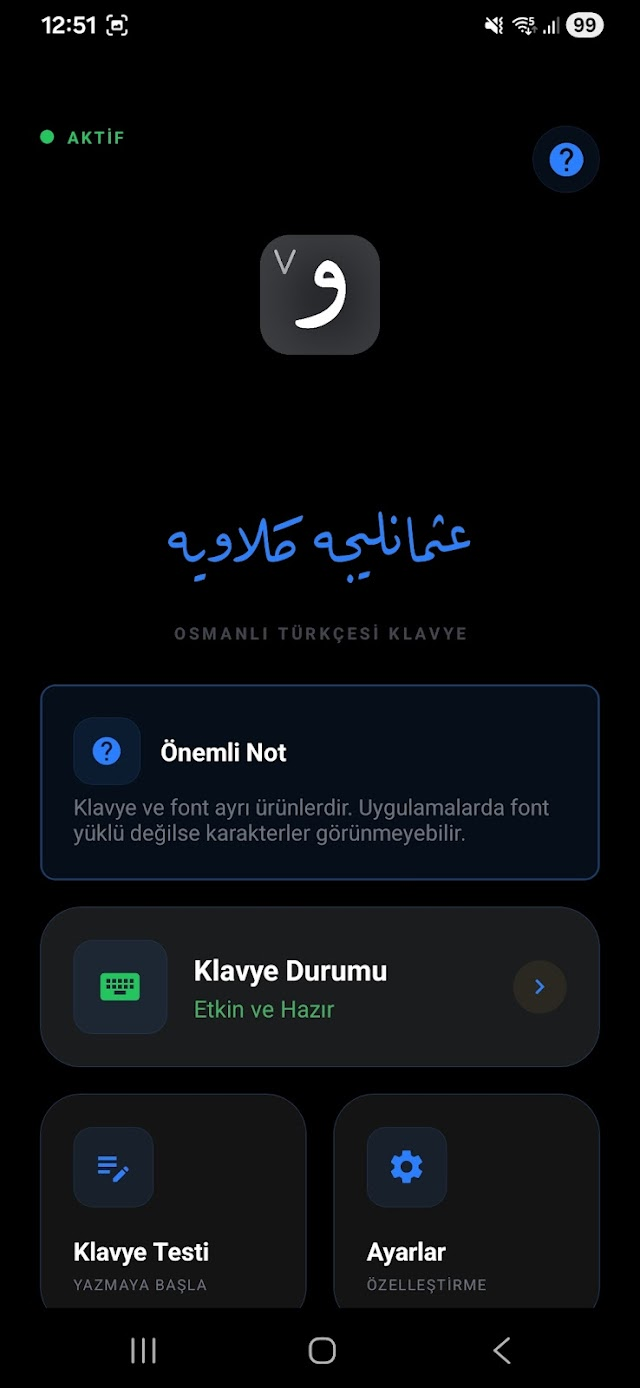 Osmanlıca Klavye Resimleri