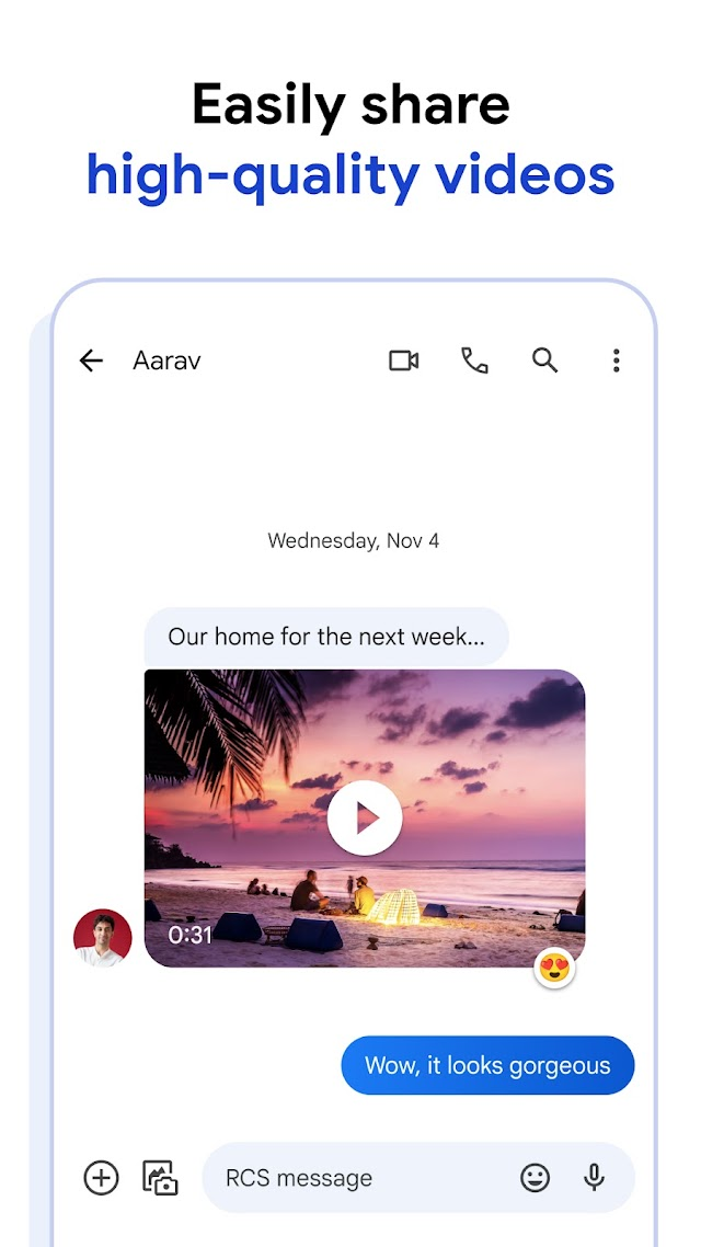Google SMS Uygulaması Resimleri