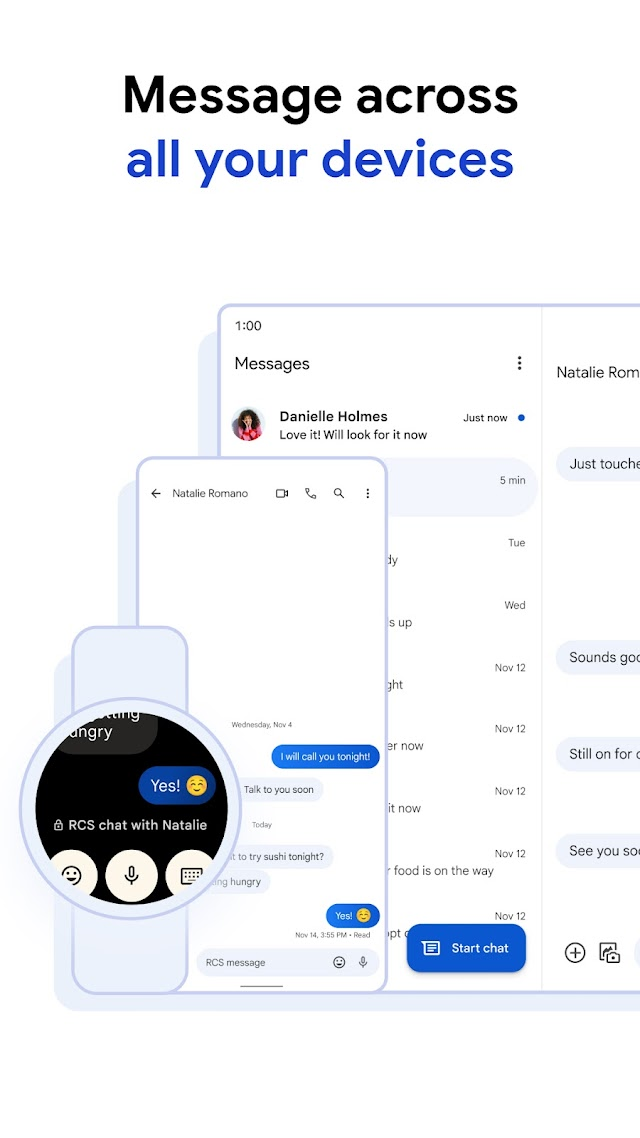 Google SMS Uygulaması Resimleri