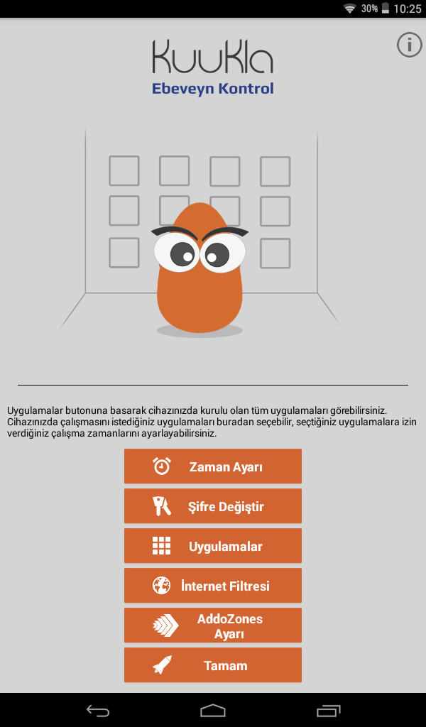 KuuKla Ebeveyn Kontrol Resimleri