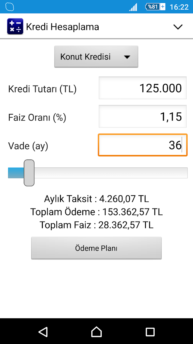 Kredi Hesaplama Resimleri