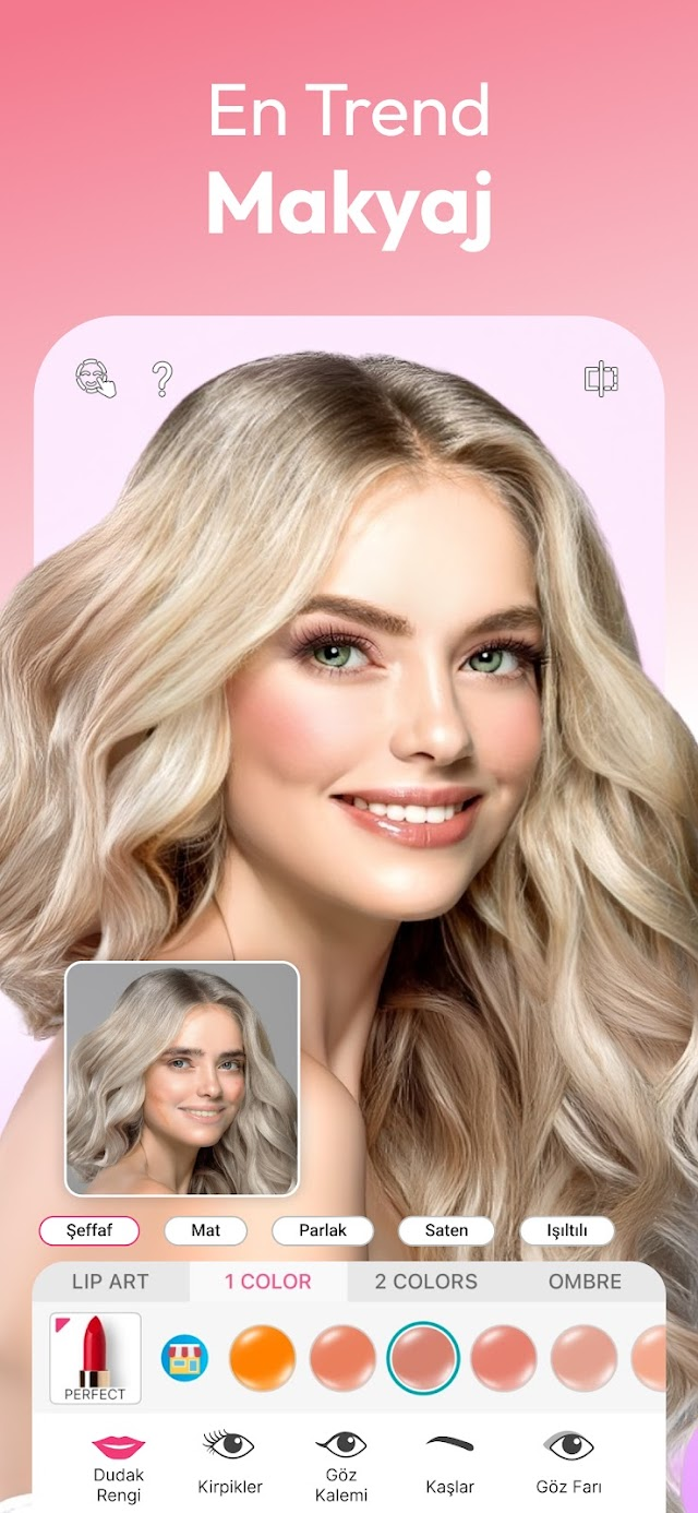 YouCam Makeup -Yüz Düzenleyici Resimleri