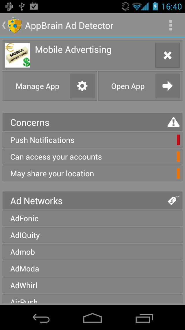 AppBrain Ad Detector Resimleri