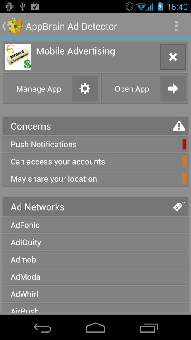 AppBrain Ad Detector Resimleri