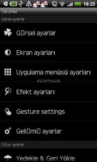 GO LauncherEX Turkish language Resimleri