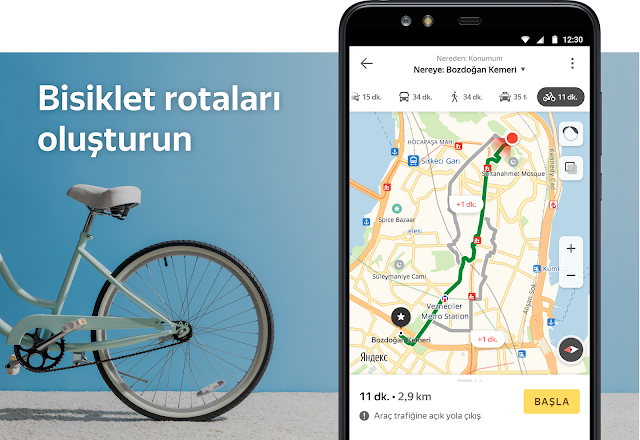 Yandex Maps ve Navigasyon Resimleri