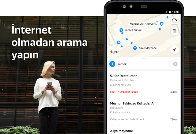 Yandex Maps ve Navigasyon Resimleri