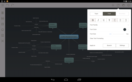 Mindomo (mind mapping) Resimleri