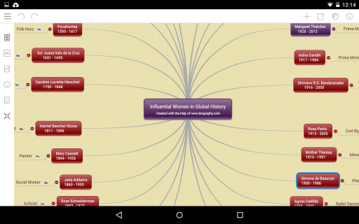 Mindomo (mind mapping) Resimleri