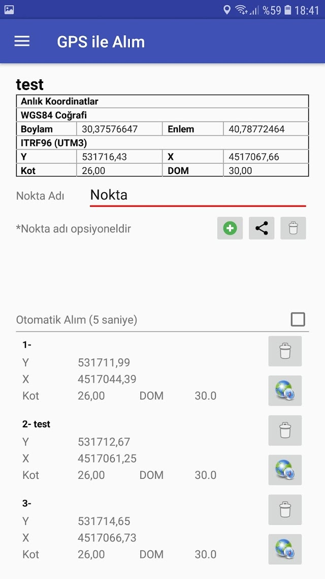 Kocaman - Jeodezik Hesap/Ölçüm Resimleri