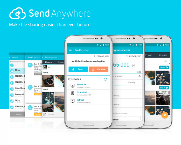 Send anywhere ndir android gezginler mobil
