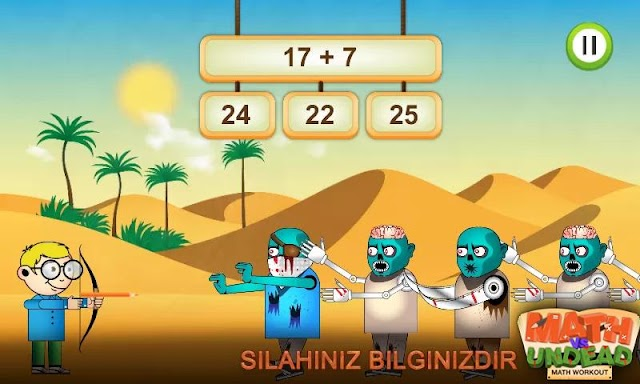Math vs Undead Matematik Oyunu Resimleri