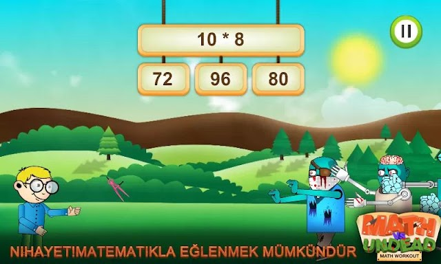 Math vs Undead Matematik Oyunu Resimleri
