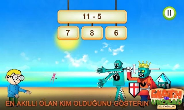 Math vs Undead Matematik Oyunu Resimleri