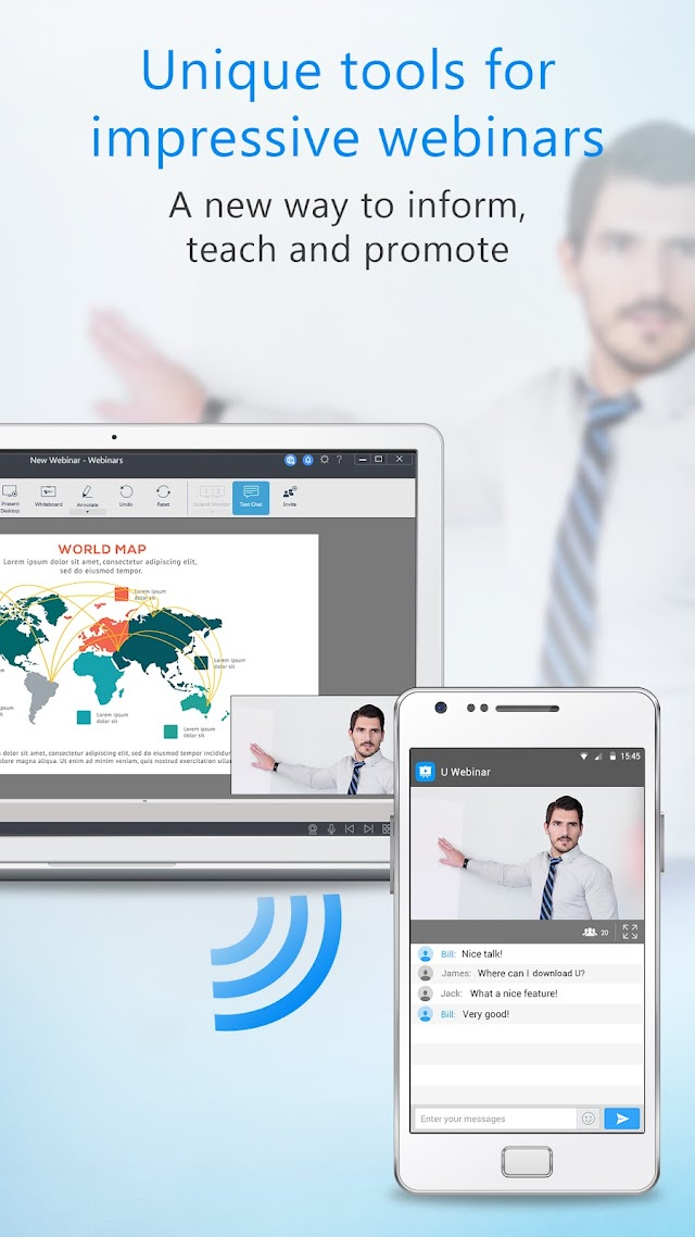 U Meeting, Webinar, Messenger Resimleri