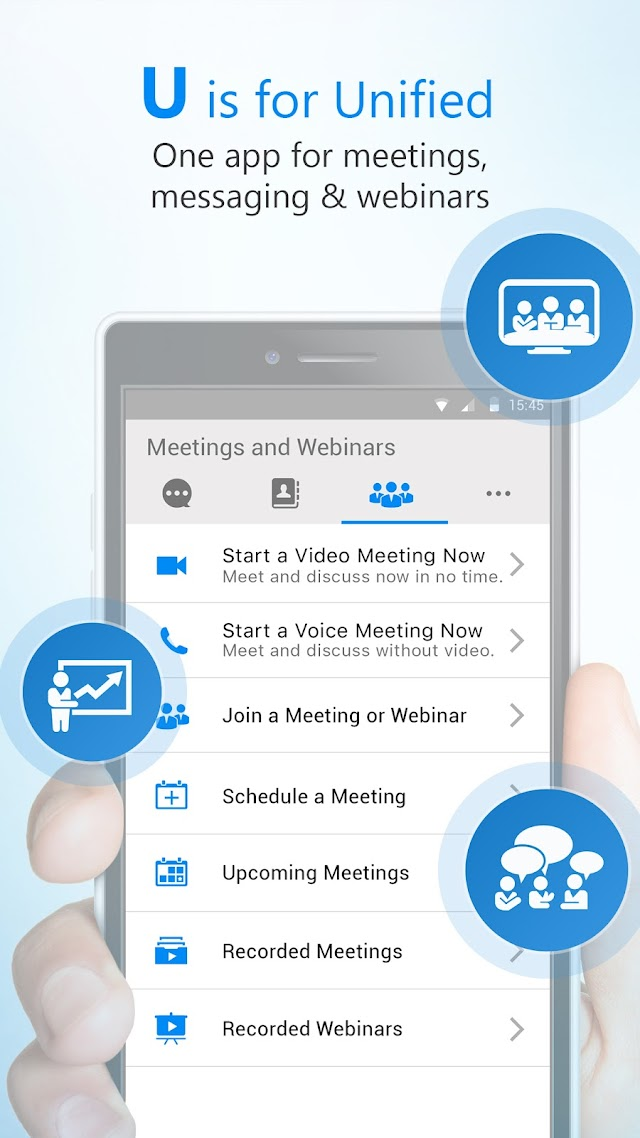 U Meeting, Webinar, Messenger Resimleri