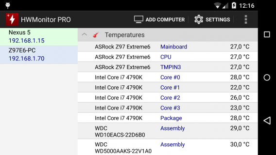 HWMonitor PRO Resimleri