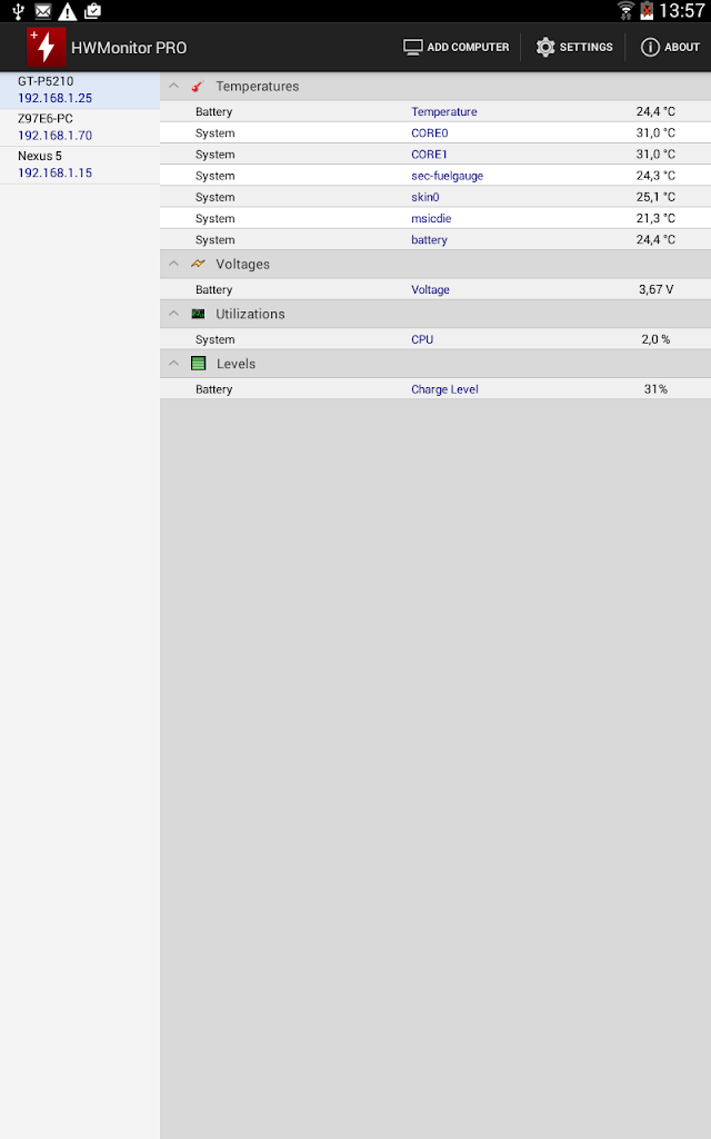 HWMonitor PRO Resimleri