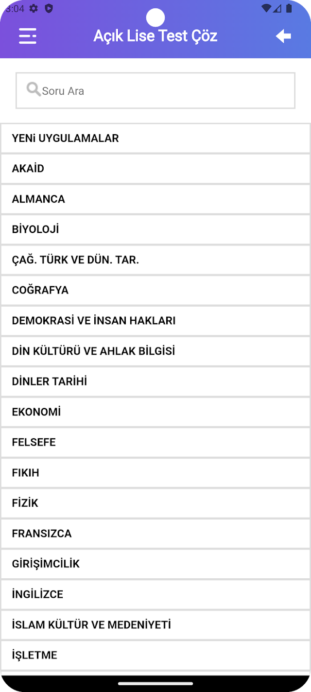 Açık Lise Test Çöz Resimleri