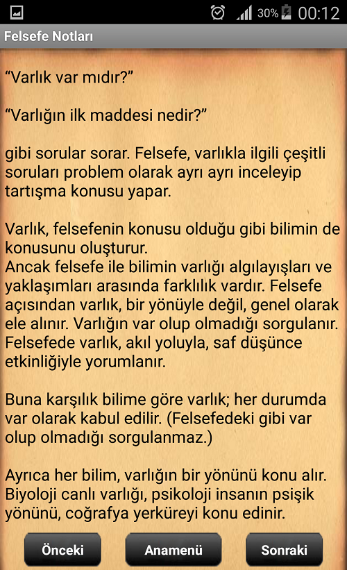 Felsefe Ders Notları Resimleri