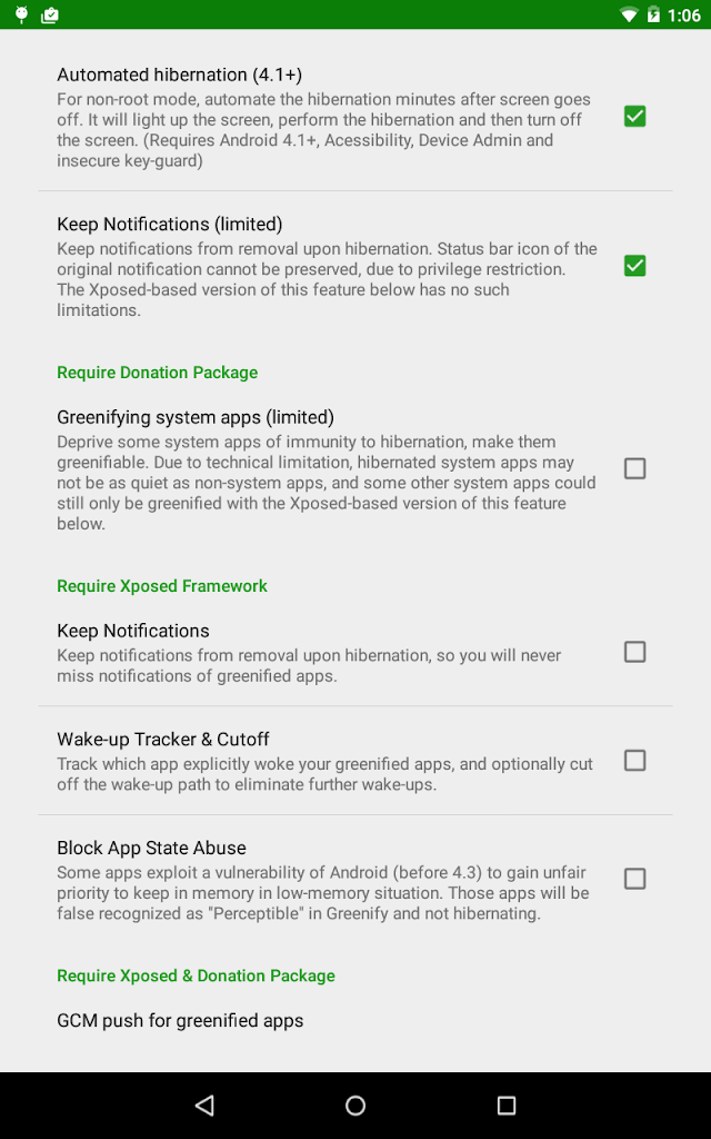 Greenify Resimleri