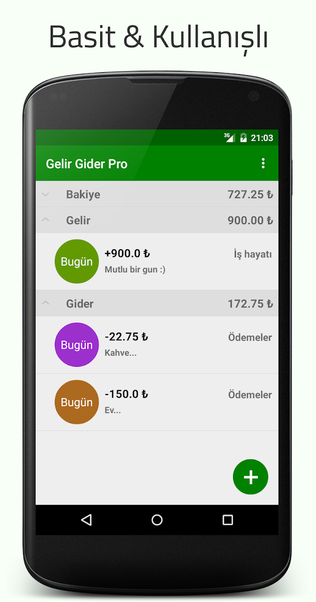 Gelir Gider Pro Resimleri